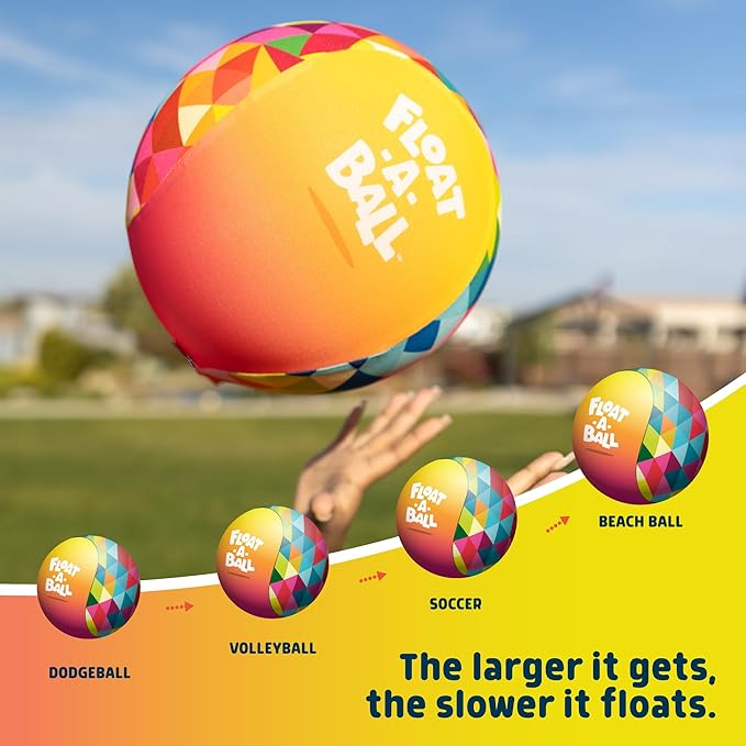 Chuckle & Roar - Float-a-Ball - Outdoor Active Play Fun - Safe and Durable - Multiple Sizes - Ages 3 and Up