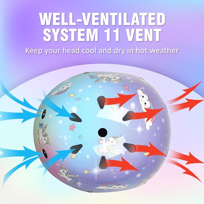 Kids Toddler Bike Helmet for Boys Girls, Adjustable Bicycle Helmet from Infant Baby to Children, Multi-Sport for Scooter Skateboard Roller/Inline Skate