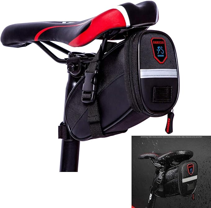 YBEKI 10-in-1 Bike Repair Kit with, 3-in-1 Tire Levers, Glueless Patches, Multifunctional Bone Wrench & Waterproof Saddle Bag | Compact Bicycle Multi-Tool Kit for Emergency Roadside Repairs