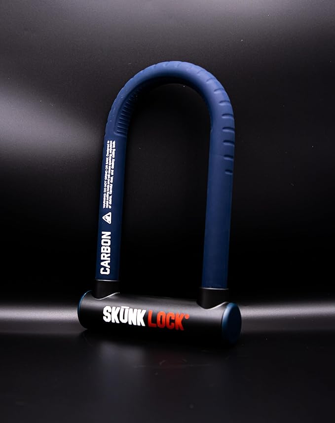 Carbon Angle Grinder Resistant Deterrent U Lock for Bike Motorcycle Patented Blade Destroying Multi Material Anti Grinder Technology