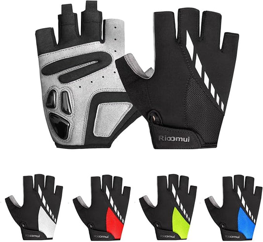 Cycling Gloves,Gel Padded Bike Gloves for Men Cycling,Anti-Slip & Shock-Absorbing Lightweight & Breathable Design Road Bicycle Half Finger for Women