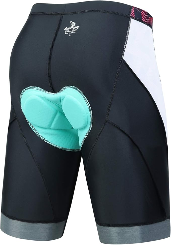 beroy Men's Comfortable Bicycle Cycling Pants, 3D Padded Bike Shorts