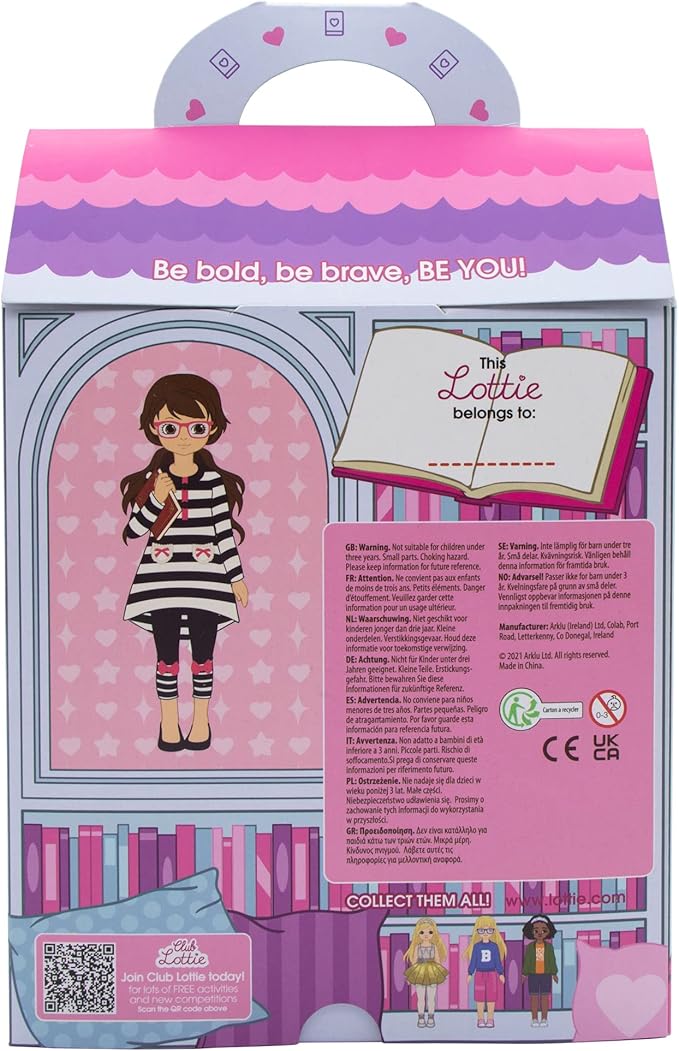 Lottie Story Time Doll with Book and Reading Accessories