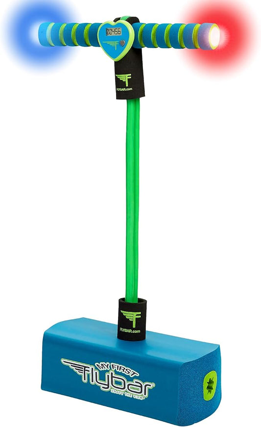 Flybar My First Foam Pogo Jumper for Kids Fun and Safe Pogo Stick for Toddlers, Durable Foam and Bungee Jumper for Ages 3 and up, Supports up to 250lbs