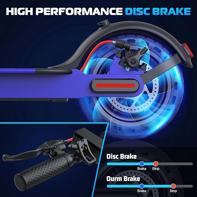 Caroma Electric Scooter Adults, Powerful 350W/500W/750W Motor, Top Speed 20/25 Mph & 18/25/30 Miles Range, 8.5" Solid Tires, Cruise Control E Scooter for Adults (Multiple Options)