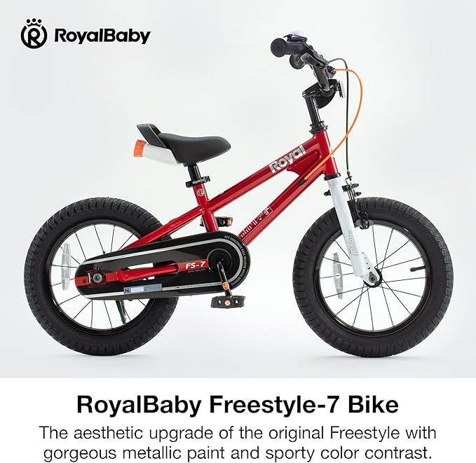 RoyalBaby Kids Bike EZ Balance to Pedal Dual Handbrake Toddlers Boys Girls Bicycle 12-20 Inch for Age 3-10 Years