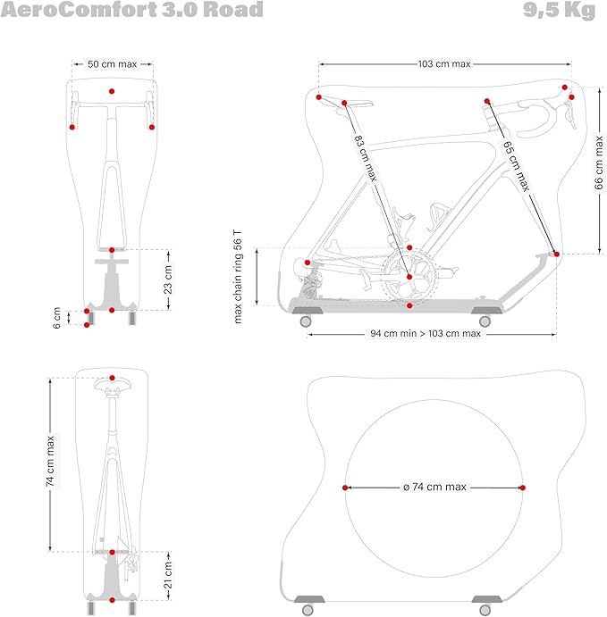 SCICON AEROCOMFORT 3.0 TSA Route Transport Bag