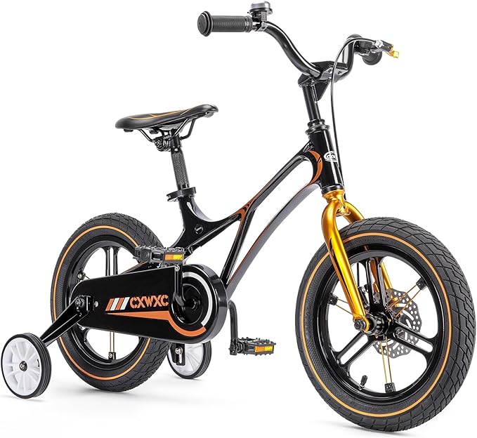 CXWXC Kids Bike - 14 16 18 Inch Children Bicycle for Boys Girls Age 3-9 Years, Single Speed Lightweight Kids Bikes with Training Wheel, Coaster/Disc Brake
