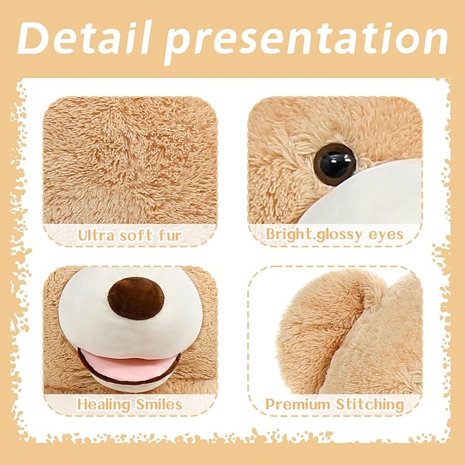MaoGoLan Huge Jumbo 8.5ft Soft and Cuddly Teddy Bear for Girlfriend, Boyfriend, Celebrations, Baby Shower, Valentine's Day