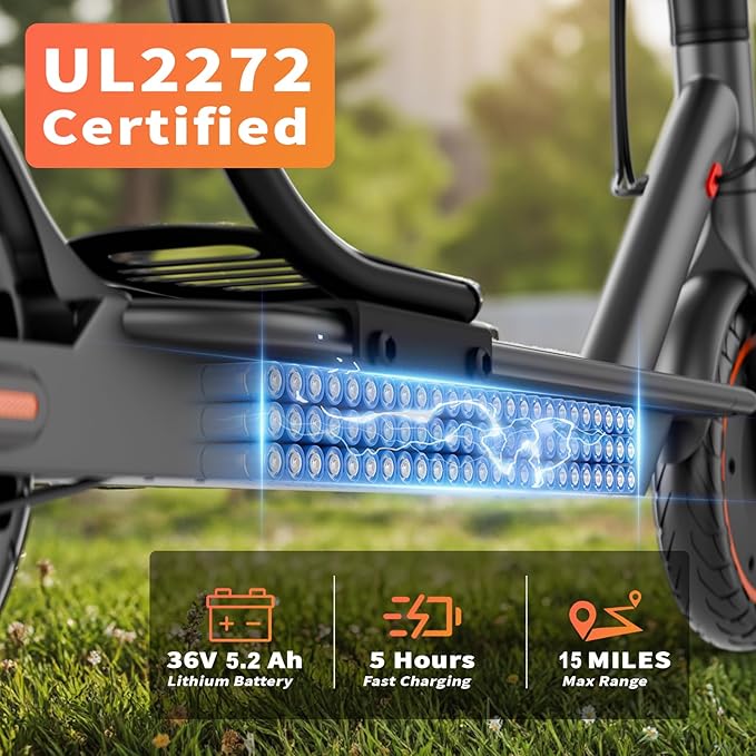 10/8.5" E Scooter for Adults 19-22 MPH Sport Escooter 350W/500W Motor, Electric Scooter 15-22 Miles Range, Bearing 265 LBS/APP Control,with Seat Parent ASIN: B0FHB4G2WQ