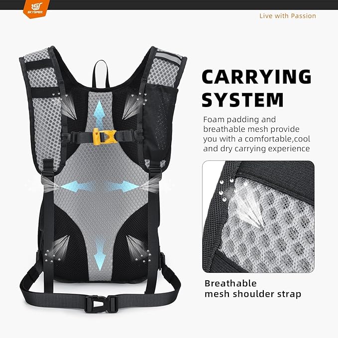 SKYSPER Small Hiking Backpack - 25L Travel Daypack Lightweight Bag Water Resistant Hiking Backpacks for Women Men