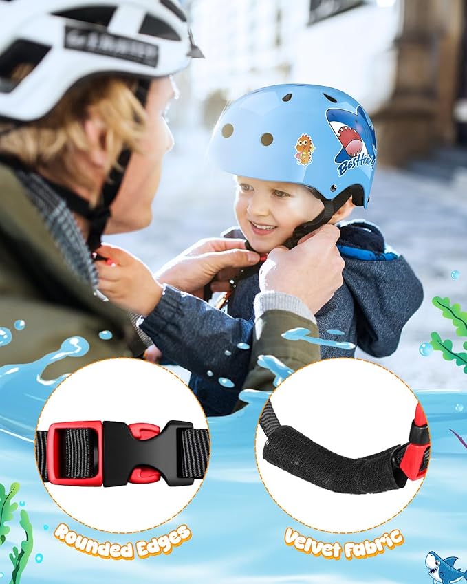 Kids Helmet, Toddler Adjustable Kids Ages 3-8 Years Old Boys Girls Multi-Sports Safety