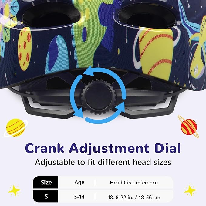 Kids/Youth Bike Helmet for Boys Girls and Teens, Adjustable and Multi-Sport for Bicycle, Kick Scooter, Skateboard, Roller/Inline Skate