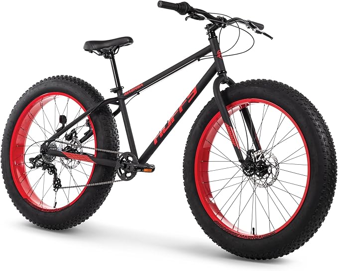 Huffy Mountain Bikes for Men, 26/27.5 Inch Sizes, Multiple Speeds, Suspension Available, Fat Tire Option, Sleek Graphics, Disc Brakes Available, Adjustable Comfort Saddle, Durable, Multiple Colors