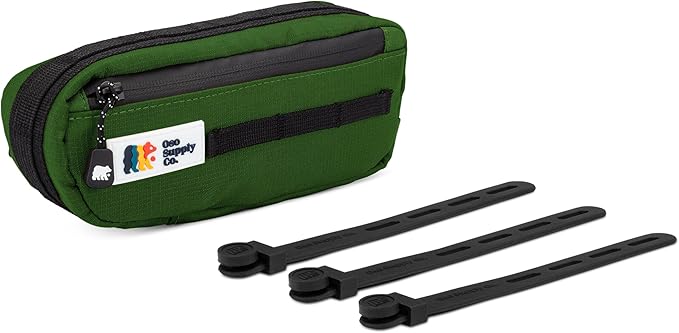 Bike Frame Bag – Waterproof Zippers and Water-Resistant Fabric, Dual Storage Compartments, Adjustable Straps – Fits All Frame Sizes, Perfect for Cycling, Commuting, and Adventure Rides (Green)