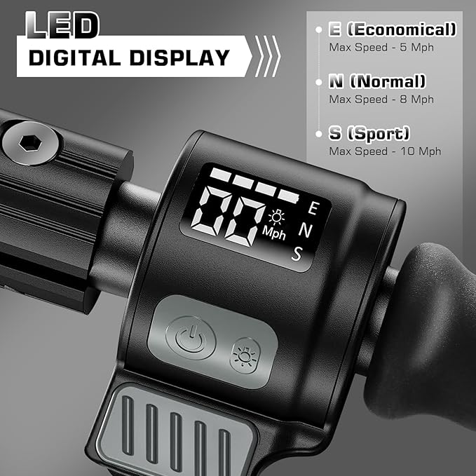 Caroma Electric Scooter for Kids Ages 6-14, 150W/180W Motor,10 MPH Max Speed & 7 Miles,Adjustable Height & Speed,Colorful Lights,LED Display,Foldable Kids Electric Scooter 132 Lbs Max Load