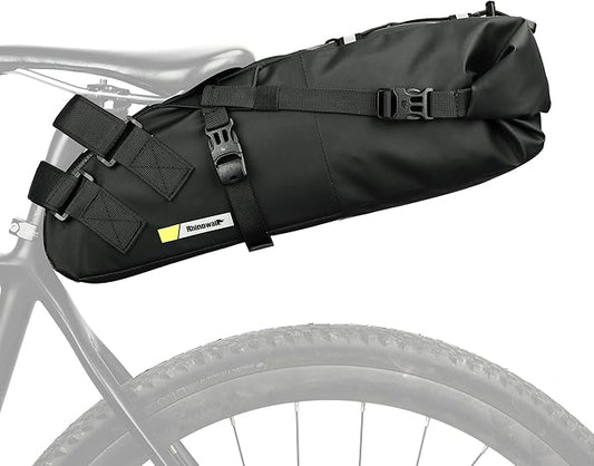 Rhinowalk Waterproof Bike Saddle Bag 10L - Under Seat Storage for Mountain Road Biking and Commuting Trips