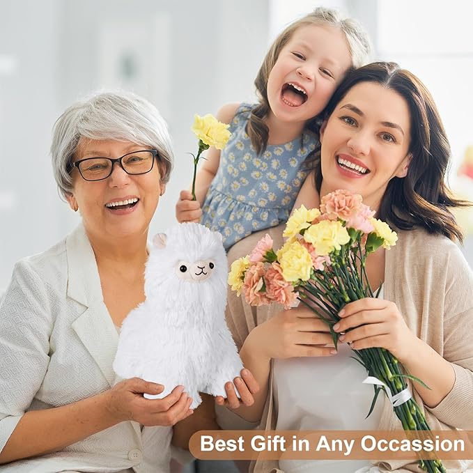 Llama Stuffed Animals, Microwavable Heating Pads Plushies for Soothing & Relaxation, Stuffed Alpaca Plush Toys for Stress Relief, Cuddly Lavender Scented Stuffed Doll for Kids, Llama Gifts