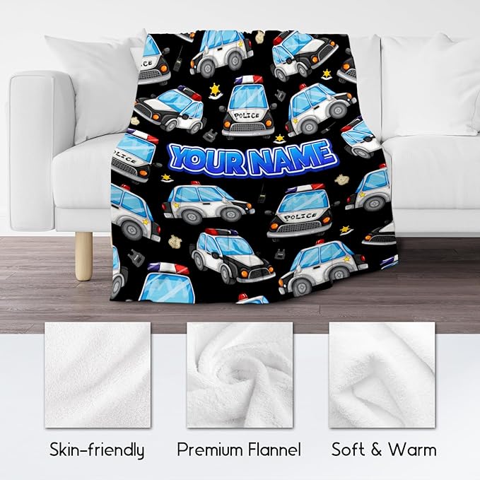 Toddler Blankets for Boys Kids, Car Blanket Gifts Home Decor, Kids Throw Blankets for Car Lovers, Soft Flannel Warm Boys Blanket for Couch Office (Black, 40x50 Inch)