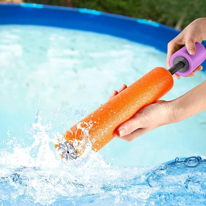 4-Pack Water Blaster Soaker Guns Set,Squirt Guns,Squirt Guns for Kids,Pool Squirt Toys,Pool Water Gun,Ranges up to 40 feet,Outdoor Water Toys for Kids (4-Pack Cylinder Water Guns)