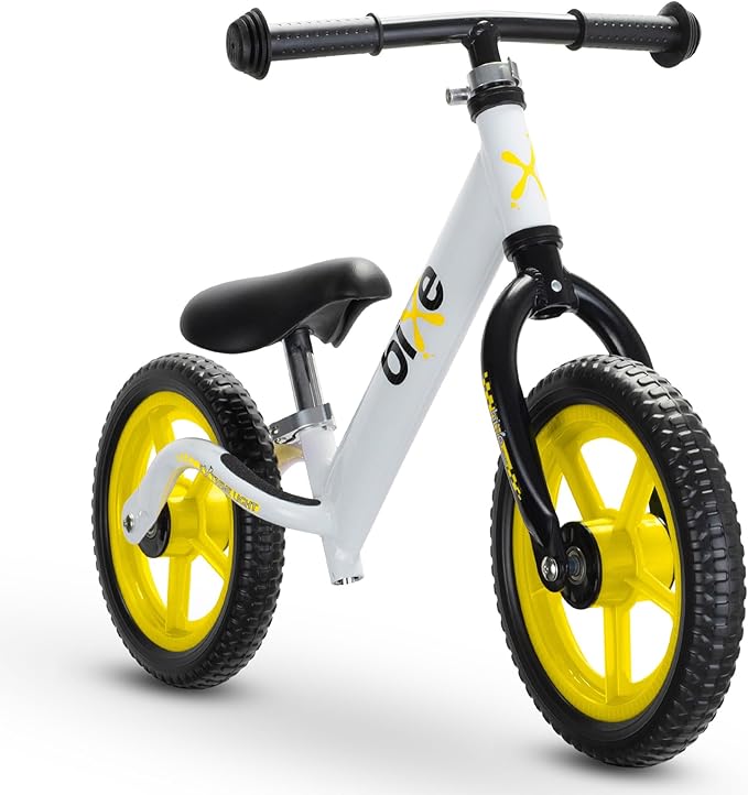 Balance Bike - 30.5 cm (12") Training Bikes for Kids and Toddlers - 1.8kg (4lbs) Kids' Balance Bike - Children Ages 3, 4, 5 - No Pedal Push Bicycle for Boys or Girls - Yellow