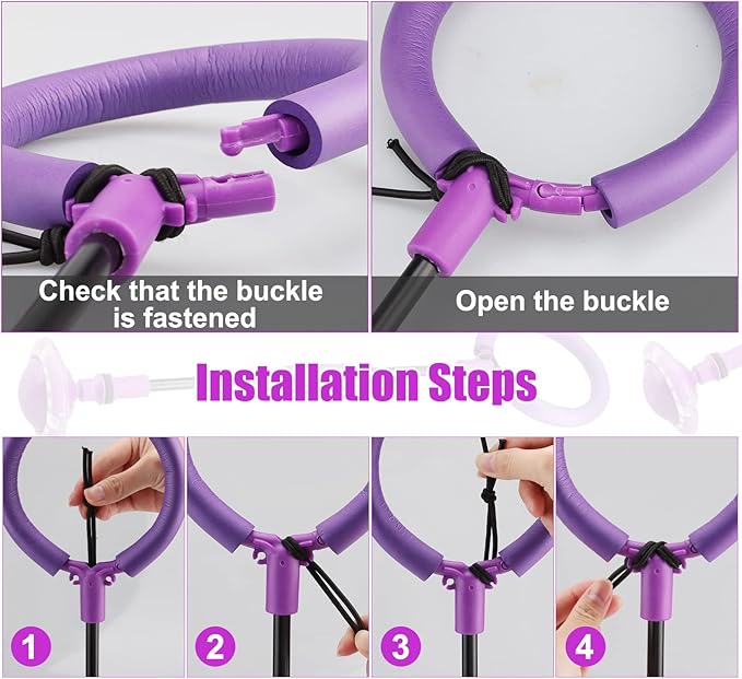 Ankle Skip Ball for Kids - Foldable Flash Wheel Skip Ball, Outside Game Toys for Kids & Adults, Gift for Boys & Girls Age 5 6 7 8 9 10 Years Old, Purple