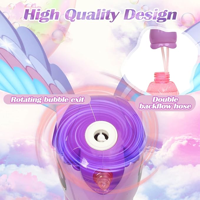 Dolanus Bubble Wands for Kids Toys Ages 3-8 Year Old: Unicorn Toys Princess Wand, Toddler Girl Toy Age 3 4-5 6 Years Old, Outdoor Party Birthday Gifts for 3 4 5 6 7 8 Year Old