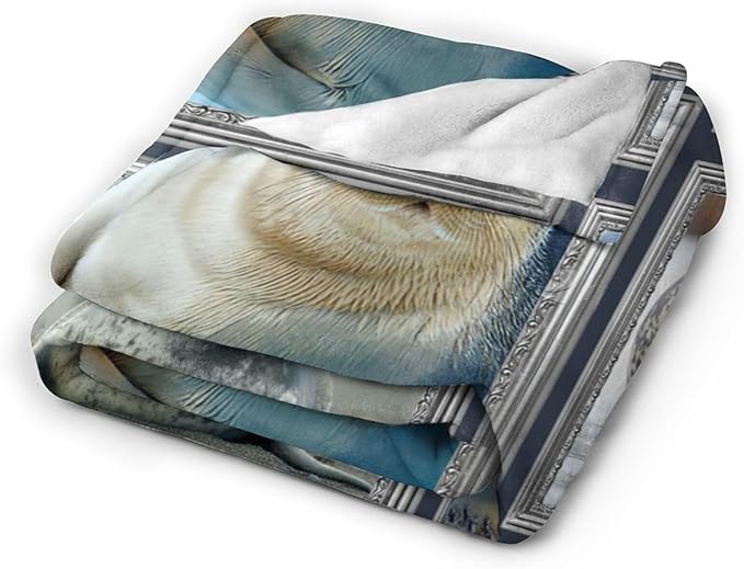 Seal Blanket Fleece Soft Warm Plush Seal Animal Throw Blanket Lightweight Plush Fuzzy Cozy Blankets for Lover Kids Adult Suitable for Couch Sofa Bed 80"X60"