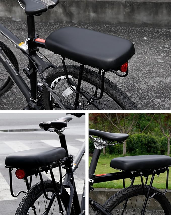Bicycle Manned Cushion Mountain Bike Back Shelf Seat Cushion Manned Comfortable Saddle Children Back Seat