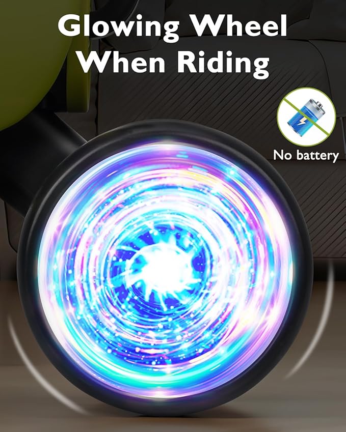 Colorful Glow Wheel Toddler Balance Bike,Baby Toys for 1 Year Old Boy Girls,12-24 Months Baby Balance Bike with Soft Music Cute Animal Sound,1st Birthday Gifts