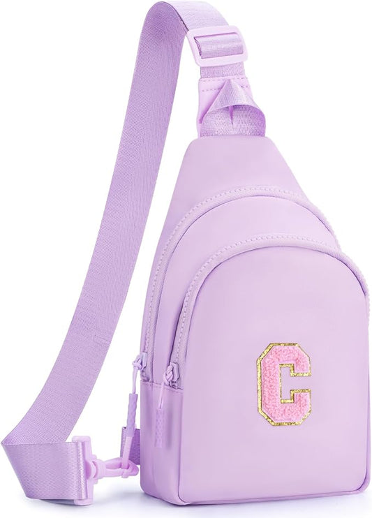 Birthday Gift for 5 6 7 8 9 10 11 12 13 14 15 16 Year Old Girls Fanny Pack Crossbody Bags for Women,Cute Trendy Stuff - Lavender,C
