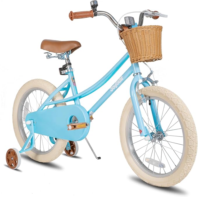 JOYSTAR Girls Bike for 2-12 Years Old Toddlers and Kids, 12" 14" 16" 18“ Retro Style Kids Bike with Training Wheels, 20 Inch Children Bicycle with Kickstand