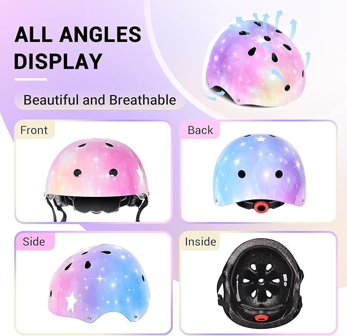 Kids Bike Helmet for 2-3-5-8-14 Ages Girls,Boys,Toddler,Kids and Youth, Ventilation and Impact Resistance Toddler Bike Helmet for Multi-Sport Bicycle Scooter Inline Roller Skate and Skateboarding