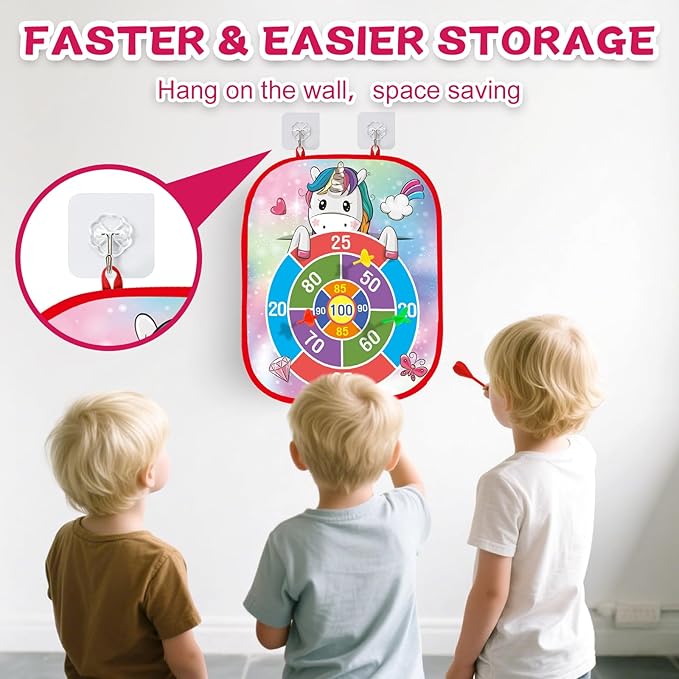 Bean Bag Toss Game Outdoor Toys for Kids-Cornhole Board-Family Party Tic Tac Toe Toys 5-in-1 Outside Yard Backyard Lawn Beach Games Toy for Ages 3 4 5 6 7 8 Year Old Girs Boys Christmas Birthday Gift