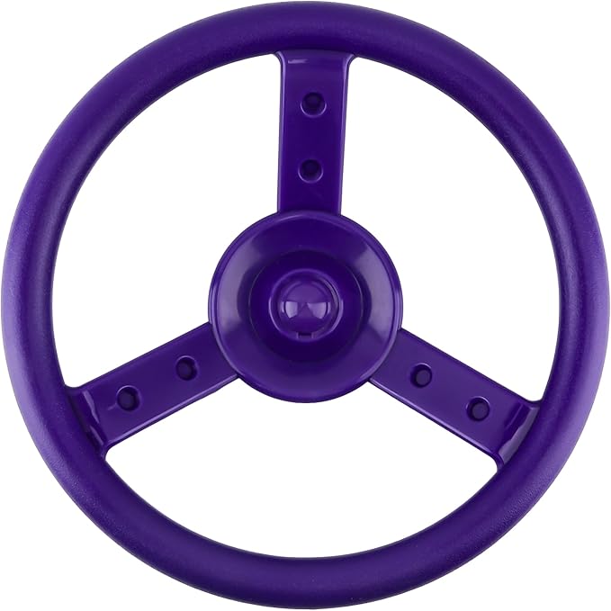 Playground Steering Wheel Accessories Plastic Swingset Steering Wheel Pirate Ship Steering Wheel Playset for Outdoor Backyard Treehouse Playground Jungle Gym (1, Purple)