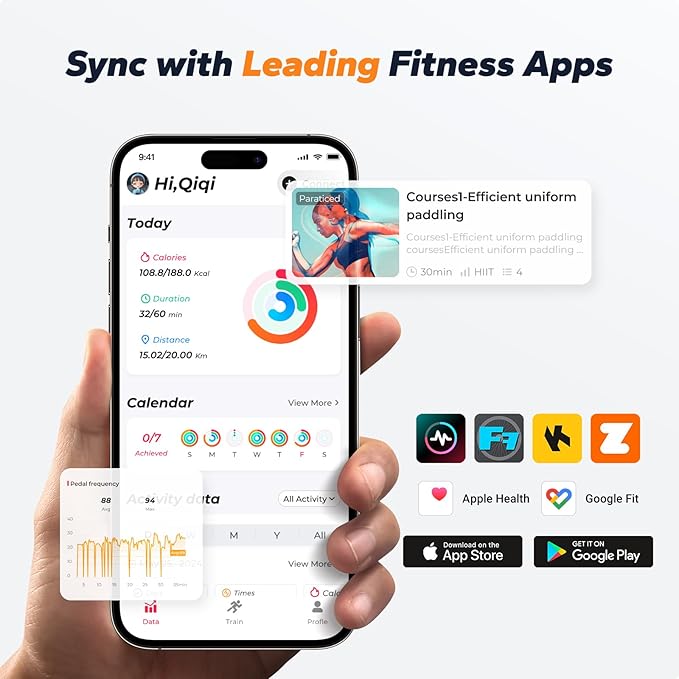 MERACH Magnetic Exercise Bike, Indoor Cycling Bike with Self-Developed App, 350 lbs Weight Capacity & 40 lbs Flywheel, Stationary Bike for Home Gym Fitness