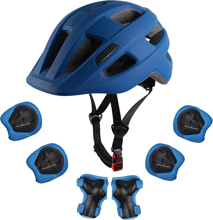 Kids Bike Helmet for Ages 1-8 Years, Adjustable Toddler Boys and Girls Helmets, Lightweight Child Infant Bicycle Cycling Scooter Sports Helmet 48-54cm