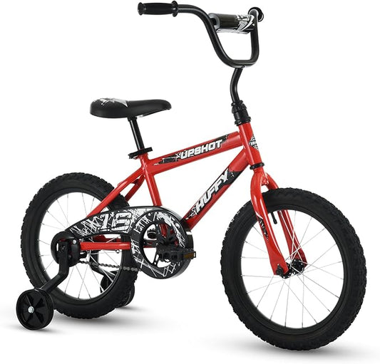 Huffy Upshot 12/16/20 Inch Boys' Bike for Kids, Ages 3+ Years Old, Multiple Color Options, Removable Training Wheels (12" and 16" Only), BMX Design, Designed for Growth, Durable, Easy Assembly