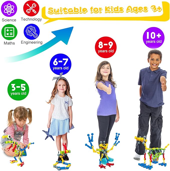 156 PCS Creative Building Blocks Building Toy Set - Featuring Storage, Includes Dinosaur, Robot, Car, Spider, Dog, Animal Figure Building Toy Playset for Kids, Birthday Gift Ages 3+ (N)