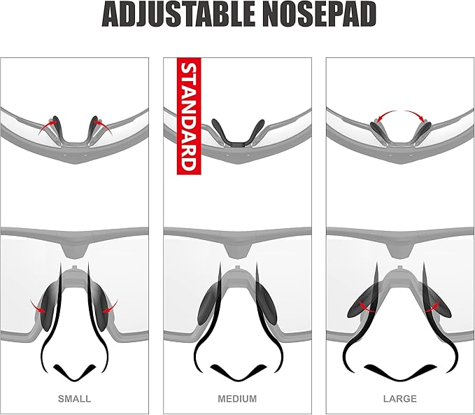 RIDE YOUR WAY Professional wrap around Frameless Cycling Sunglasses for Men and Women