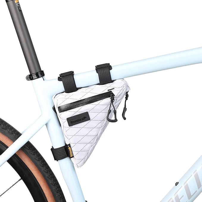 Rhinowalk Bicycle Front Frame Bag Bike Under Top Tube Triangle Bag Lightweight 1.7L Cycling Accessories Nylon Pack Pouch for Mountain Road Bike