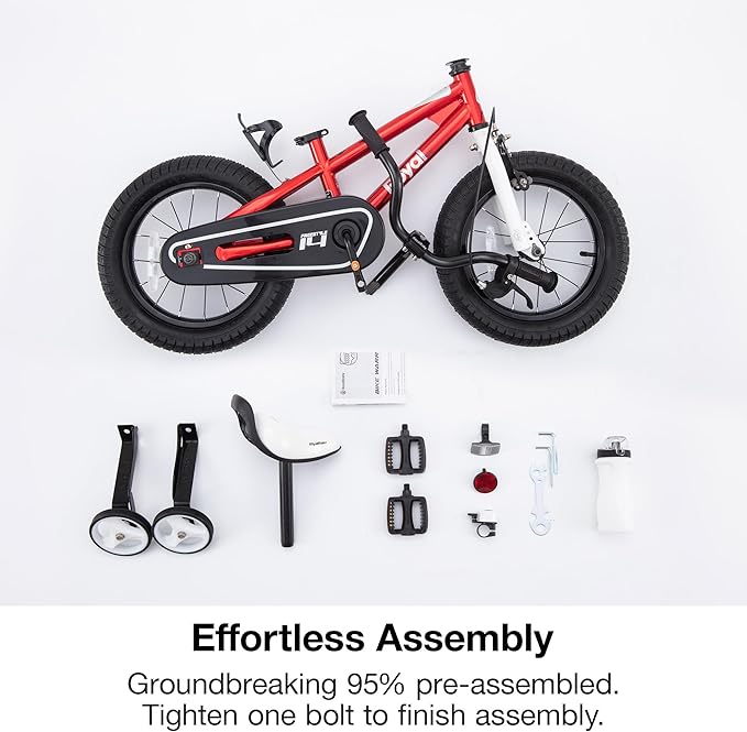 RoyalBaby Kids Bike EZ Freestyle Training Free Balance to Pedal Easy Learning Bicycle, 12-18 Inch for Toddlers to Big Kids