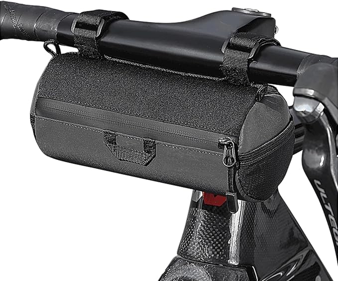 Bike Handlebar Bag Multifunctional Bike Bag Handlebar with Shoulder Strap, 1L Bike Front Bag with Reflective Area For Mountain Bikes, Road Bikes, Electric Bike