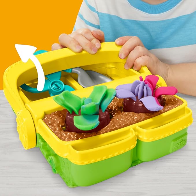 Play-Doh Blooming Flower Garden Toy Playset, Nature Pretend Play, Kids Arts & Crafts, Christmas Stocking Stuffer Gifts, Ages 3+