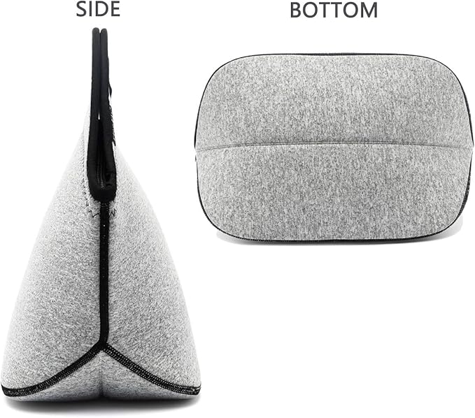 FlowFly Neoprene kids Lunch box Insulated Soft Bag Mini Cooler Thermal Meal Tote Kit for Boys, Girls,Men,Women,School,Work, Office, Grey