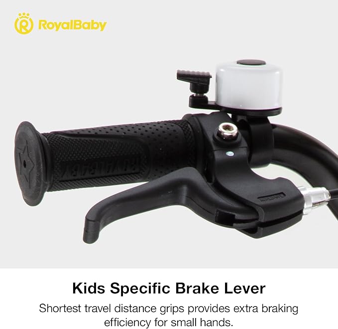 RoyalBaby Kids Bike EZ Balance to Pedal Dual Handbrake Toddlers Boys Girls Bicycle 12-20 Inch for Age 3-10 Years
