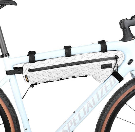Rhinowalk Bicycle Front Frame Bag Bike Under Top Tube Triangle Bag Lightweight 1.7L Cycling Accessories Nylon Pack Pouch for Mountain Road Bike