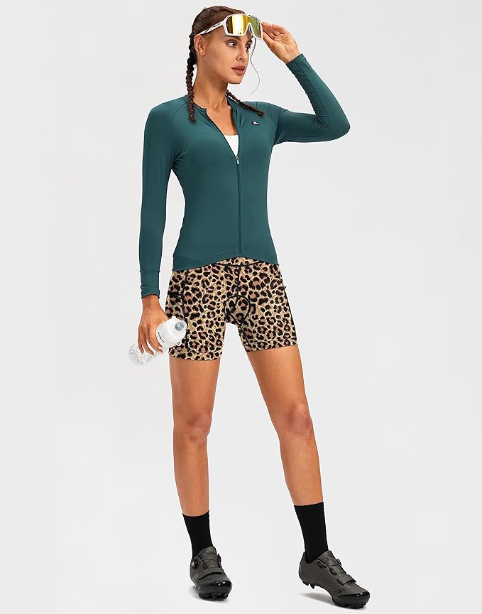 Women's 4D Padded Bike Shorts 5"/7" Riding Underwear Cycling Bicycle Road Biking Cycle Shorts for Women Zipper Pockets