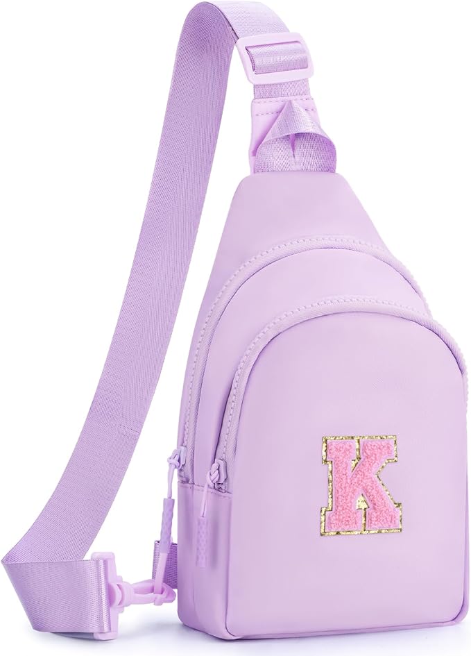 Birthday Gift for 5 6 7 8 9 10 11 12 13 14 15 16 Year Old Girls Fanny Pack Crossbody Bags for Women,Cute Trendy Stuff - Lavender,K