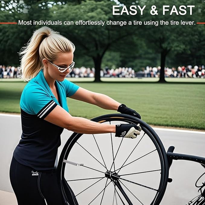 Bicycle Tire Levers, Iron Tyre Spoons, Professional Bike Tire Removal Tool for Road, Mountain Bike, etc